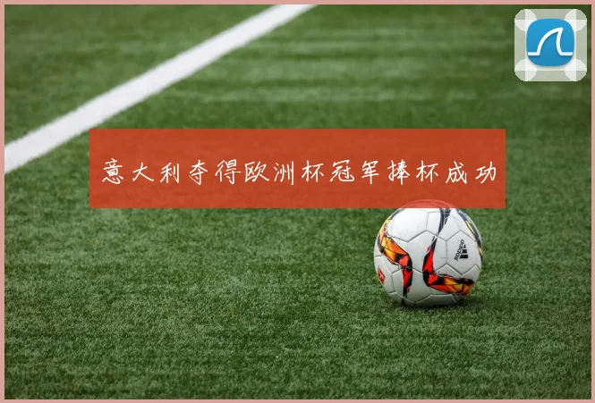 意大利夺得欧洲杯冠军捧杯成功