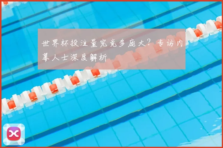 世界杯投注量究竟多庞大?专访内幕人士深度解析